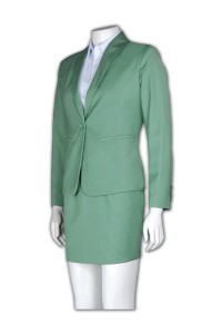 BSW250  work wear custom hong kong purchase online order skirt suit fit ladies suit uniform company order supplier  fitted blazer  petite business suits